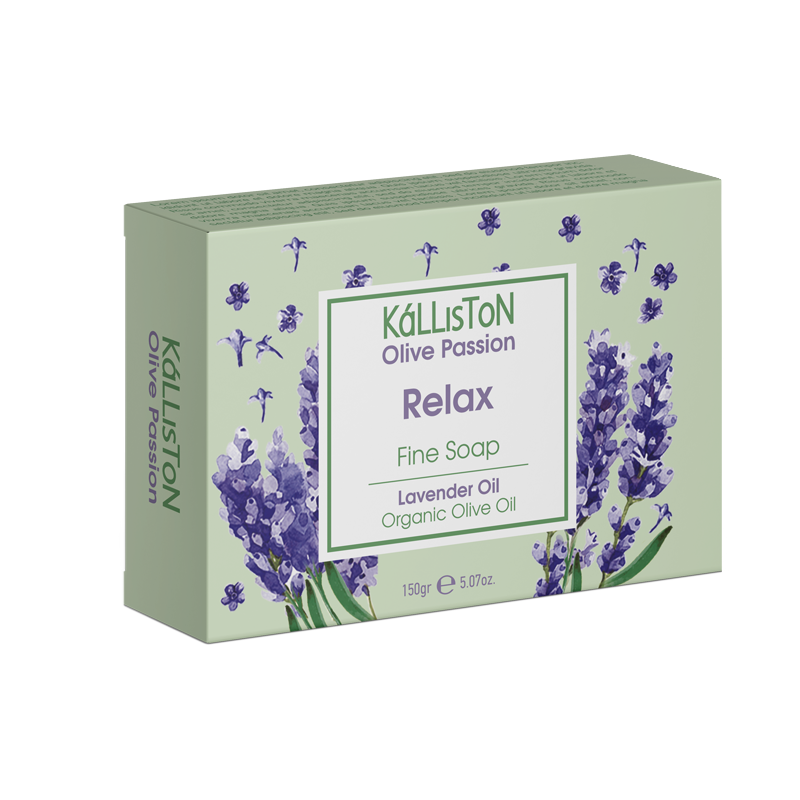Fine soap relax with organic olive oil and lavender oil 150gr